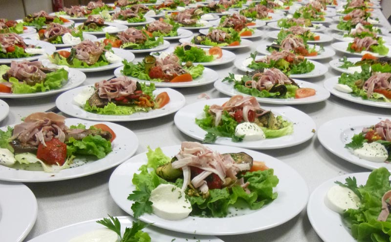 Salade italienne au jambon truffé